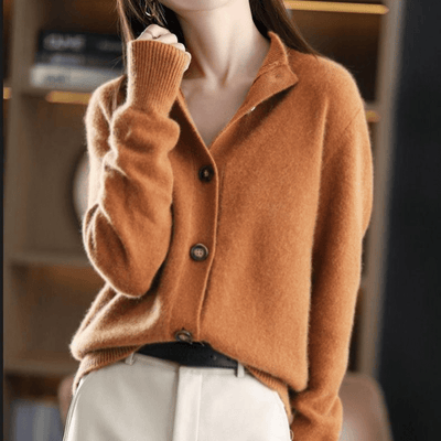 Ingrid | Gilet en Cachemire Tricoté