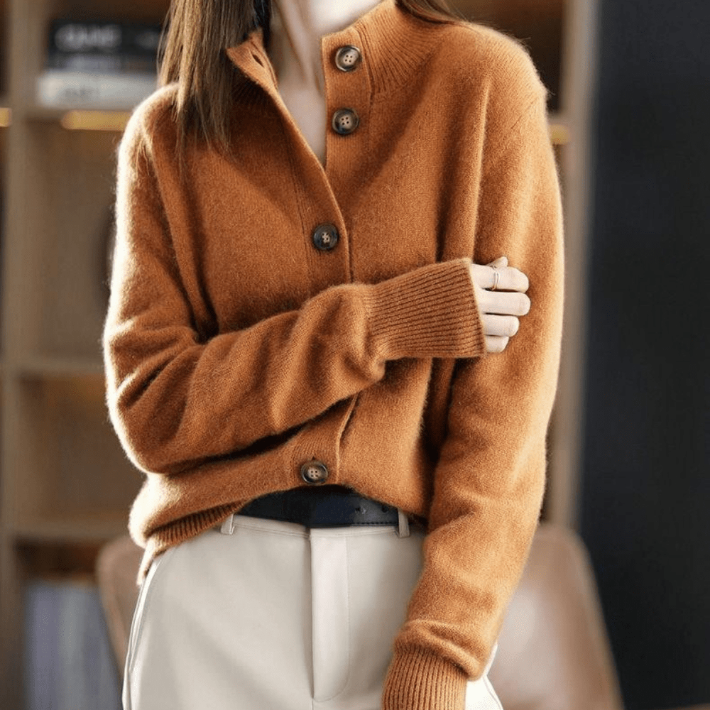 Ingrid | Gilet en Cachemire Tricoté