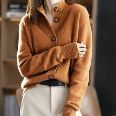 Ingrid | Gilet en Cachemire Tricoté
