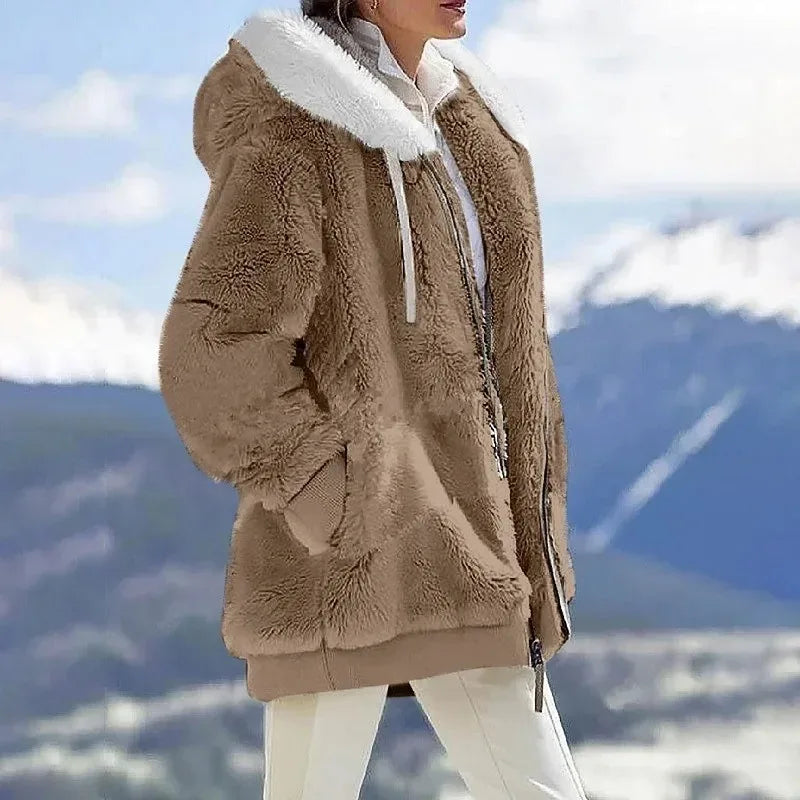 Juliette | Veste d'hiver avec capuche et fermeture éclair