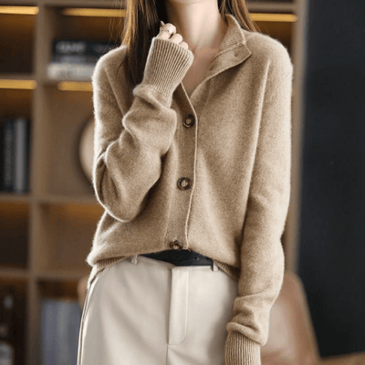 Ingrid | Gilet en Cachemire Tricoté