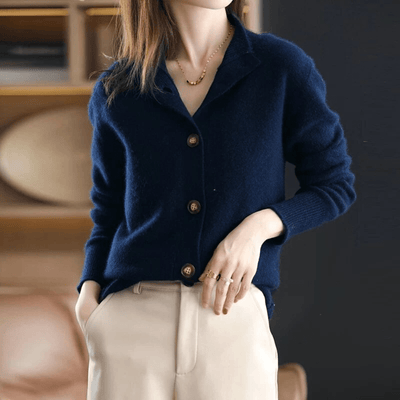 Ingrid | Gilet en Cachemire Tricoté