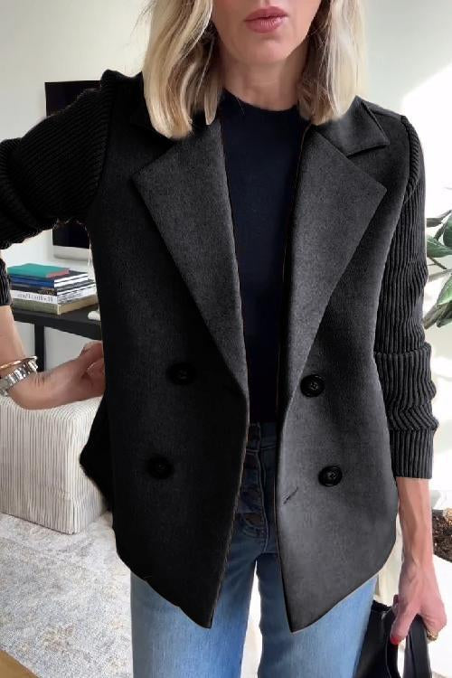 Amelia™ | Blazer Chic avec Manches en Tricot