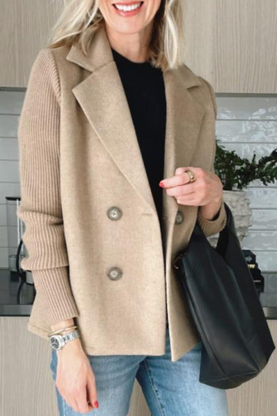 Amelia™ | Blazer Chic avec Manches en Tricot